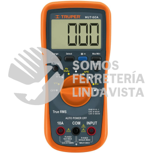 100362 MUT-60A MULTIMETRO PROFESIONAL CON RMS VERDADERO Y AUTO RANGO DELUXE TRUPER