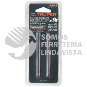 100649 CU-CE-3-1/4 BLISTER CON 2 CUCHILLAS CARBURO DE TUNGSTENO P/CEPEL-3-1/4A4 TRUPER