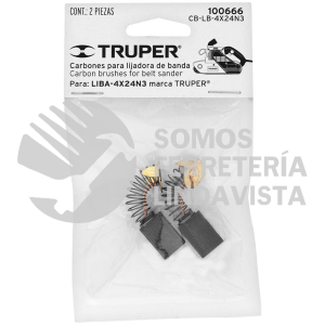 100666 CB-LB-4X24N3 BOLSA CON 2 CARBONES DE REPUESTO PARA LIBA-4X24N3 TRUPER