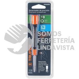 100695 JOY-T8 DESARMADOR DE PRECISION PUNTA TORX T8 MANGO ERGONOMICO TRUPER
