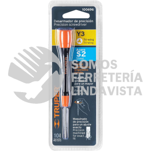 100696 JOY-Y03 DESARMADOR DE PRECISION PUNTA TRIWING Y000 MANGO ERGONOMICO TRUPER