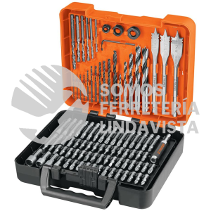 100872 JBPUN-100 JUEGO DE 100 BROCAS Y PUNTAS EN ESTUCHE PLASTICO TRUPER