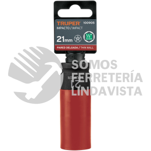100905 D-7321-MLPD DADO LARGO IMPACTO PROT. PLAST. 21 MM 6 PUNTAS CUADRO 1/2" TRUPER