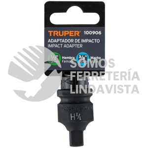 100906 AI-5254 ADAPTADOR DE IMPACTO 1/2" (H) X 3/8" (M) TRUPER
