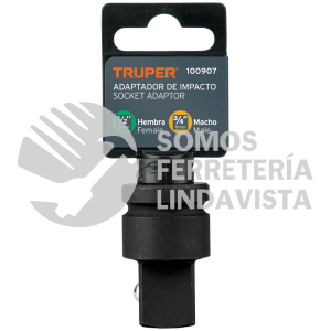 100907 AI-5653 ADAPTADOR DE IMPACTO 1/2" (H) X 3/4" (M) TRUPER