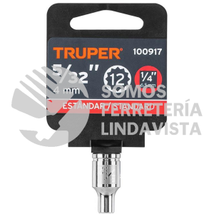 100917 D-1405-B DADO DE 5/32" 12 PUNTAS CUADRO 1/4" TRUPER
