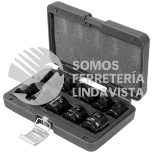100943 JDI-1/2X12H JUEGO DE 12 DADOS CUADRO 1/2" DE IMPACTO 6 PUNTAS STD TRUPER