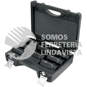 100948 JDI-3/4X8HL JUEGO DE 8 DADOS LARGOS CUADRO 3/4" DE IMPACTO 6 PUNTAS STD TRUPER