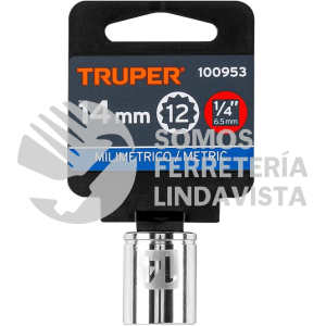 100953 D-1414-BM DADO DE 14 MM 12 PUNTAS CUADRO 1/4" TRUPER