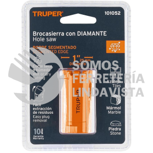 101052 COSE-1 BROCASIERRA DIAMANTE 1" BORDE SEGMENTADO TRUPER