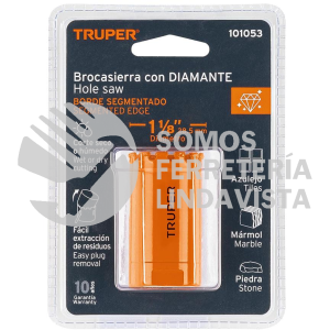 101053 COSE-1-1/8 BROCASIERRA DIAMANTE 1-1/8" BORDE SEGMENTADO TRUPER