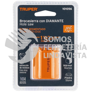 101056 COSE-1-1/2 BROCASIERRA DIAMANTE 1-1/2" BORDE SEGMENTADO TRUPER