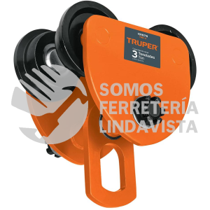 101078 TRO-3 TROLE DE CARGA 3 TON PARA VIGAS IPS E IPR AJUSTABLE TRUPER