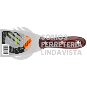 101083 ET-3XM ESPATULA 3" ACERO INOXIDABLE CON MANGO DE MADERA TRUPER