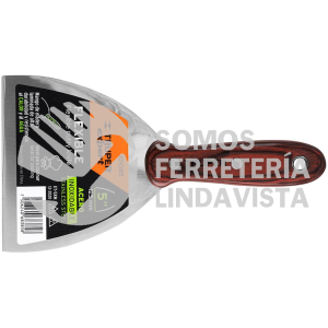 101085 ET-5XM ESPATULA 5" ACERO INOXIDABLE CON MANGO DE MADERA TRUPER