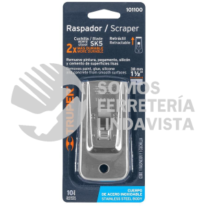 101100 RASP-3 RASPADOR DE ACERO INOXIDABLE CON NAVAJA DE 1-1/2" TRUPER