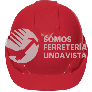 101271 CAS-RI CASCO DE SEGURIDAD VENTILADO AJUSTE DE MATRACA ROJO TRUPER