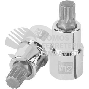 101274 D-1212-BC DADO PUNTA CORTA BRISTOL M12 CUADRO 1/2" TRUPER