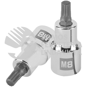 101294 D-1208-BC DADO PUNTA CORTA BRISTOL M8 CUADRO 1/2" TRUPER