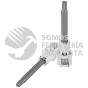 101300 D-1208-BL DADO PUNTA LARGA BRISTOL M8 CUADRO 1/2" TRUPER