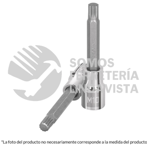 101304 D-1216-BL DADO PUNTA LARGA BRISTOL M16 CUADRO 1/2" TRUPER