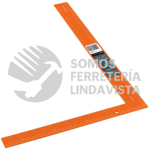101386 E-16X24N ESCUADRA 16"X24" DE ALUMINIO COLOR NARANJA PARA CANTERO TRUPER