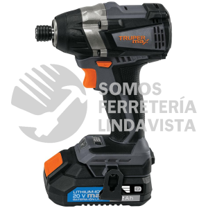101402 MAX-20D DESTORNILLADOR DE IMPACTO INALAMBRICO 1/4" 20VSIN CARBONES TRUPER
