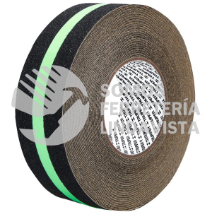 101451 CIA-218L ROLLO DE 18M CINTA ANTIDERRAPANTE FOTOLUMINI. 50 MM ABRASIVO TRUPER