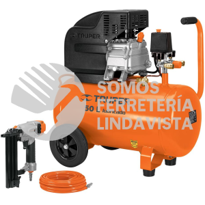 101455 COMP-KIT50C KIT COMPRESOR 50 L CLAVADORA CLNE-18 CAL 18 Y MANGUERA TRUPER