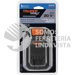 101470 MAX-BA4 BATERIA ION LITIO TRUPER MAX 20V 4AH