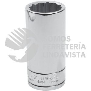 5334 DADO LARGO CUADRO DE 1/2", 12 PUNTAS, EN PULGADAS, 1-1/16" URREA
