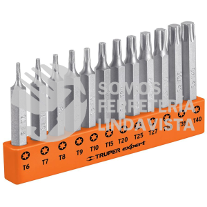101678 P12-2T JUEGO DE 12 PUNTAS TORX COMBINADAS LARGO 2" TRUPER