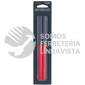 101685 LAP-18B BLISTER CON 2 LAPICES 18 CM BICOLOR GRUESOS PARA CARPINTERO TRUPER