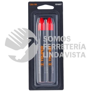 101687 CRA-11R BLISTER CON 2 CRAYONES DE 12 CM INDUSTRIALES ROJOS TRUPER