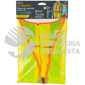 101771 CHS-700VA CHALECO DE SEGURIDAD PARA ARNES ALTA VISIBILIDAD VERDE TRUPER