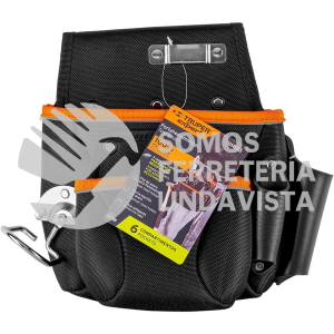 101803 POHE-6NX PORTA HERRAMIENTAS DE POLIESTER 6 COMPARTIMENTOS TRUPER