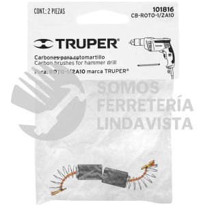 101816 CB-ROTO-1/2A10 BOLSA CON 2 CARBONES DE REPUESTO PARA ROTO-1/2A10 TRUPER