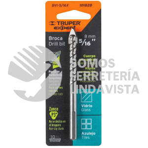 101828 BVI-5/16X BROCA PARA VIDRIO Y AZULEJO 5/16" TRUPER