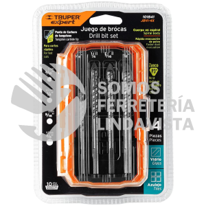 101841 JBVI-4X JUEGO DE 4 BROCAS PARA VIDRIO Y AZULEJO TRUPER