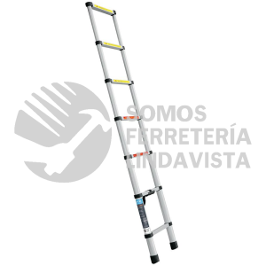 101903 ESTE-207 ESCALERA TELESCOPICA 7 PELDAÑOS TIPO II CAPACIDAD 102KG TRUPER