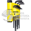 ALLFH9M JUEGO DE 9 LLAVES HEXAGONALES TIPO "L", METRICAS, EXTRA LARGAS SURTEK
