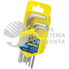ALLF7M JUEGO DE 7 LLAVES HEXAGONALES TIPO "L", METRICAS SURTEK