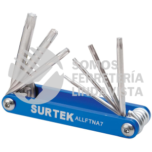 ALLFTNA7 JUEGO DE 7 LLAVES TORX TIPO NAVAJA SURTEK
