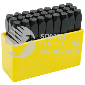117226 JUEGO DE LETRAS DE GOLPE 6 MM SURTEK