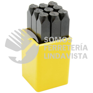 117216 JUEGO DE NUMEROS DE GOLPE 6 MM SURTEK