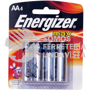 E91BP-4 PILA ALCALINA ENERGIZER "AA", 4 PIEZAS SURTEK  SURTIR EN JUQUI 10634