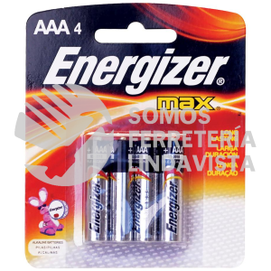 E92BP-4 PILA ALCALINA ENERGIZER "AAA", 4 PIEZAS SURTEK