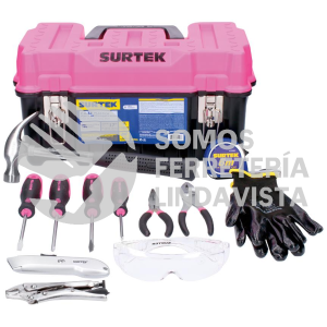 JH13P JUEGO COMBINADO DE HERRAMIENTA PARA HOGAR, 13 PIEZAS SURTEK