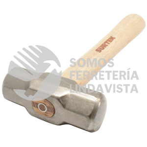 MARR4 MARRO OCTAGONAL CABEZA FORJADA CON MANGO CORTO DE MADERA DE 12", 4 LB SURTEK