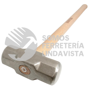 MARR6 MARRO OCTAGONAL CABEZA FORJADA CON MANGO LARGO DE MADERA DE 36", 6 LB SURTEK